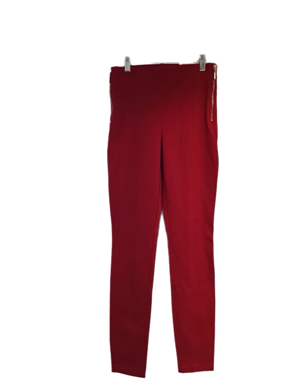 INC International Concepts Slim Red High-Waist Skinny Pants